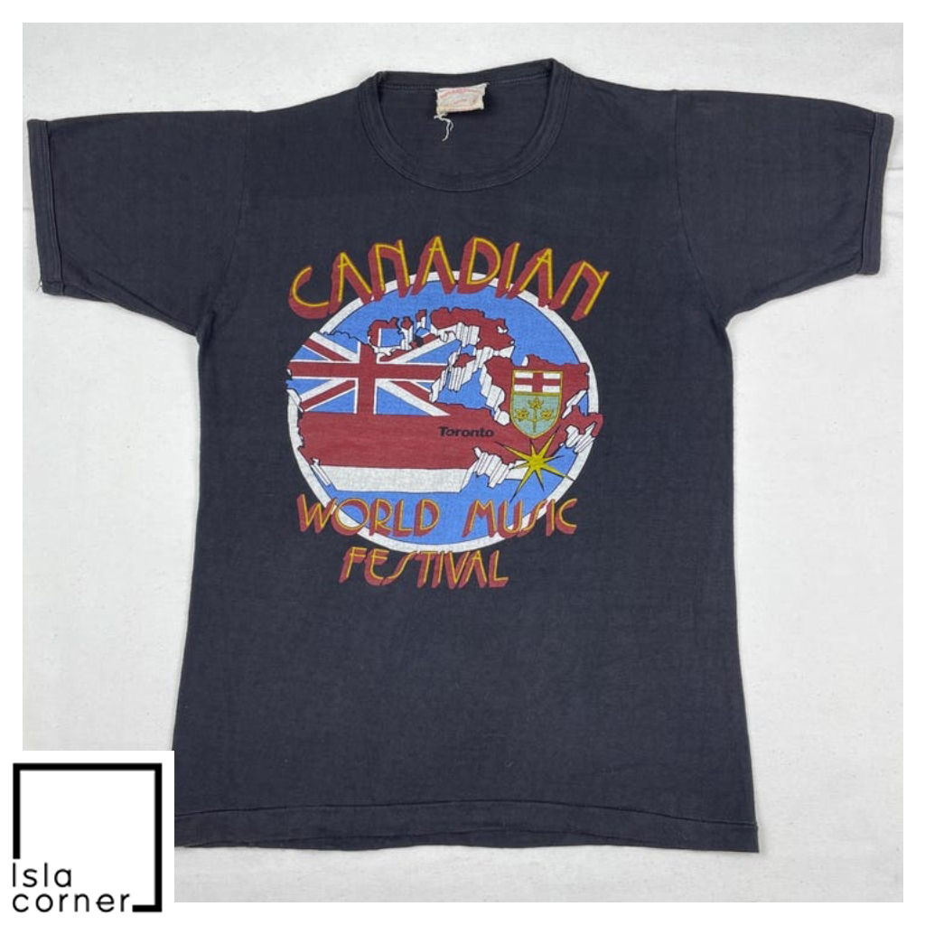 Vintage 70s Canadian World Music Festival Rock And Roll Shirt Front Vintage 70s Canadian World Music Festival Rock And Roll Shirt Front