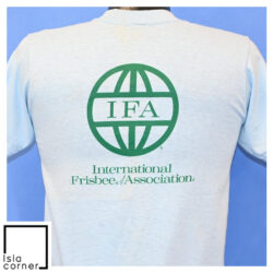 Vintage 70s International Frisbee Association T Shirt Back
