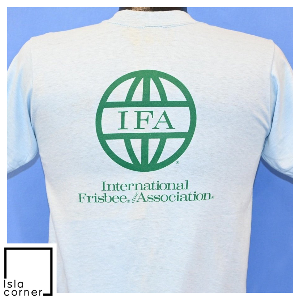 Vintage 70s International Frisbee Association T Shirt Back Vintage 70s International Frisbee Association T Shirt Back