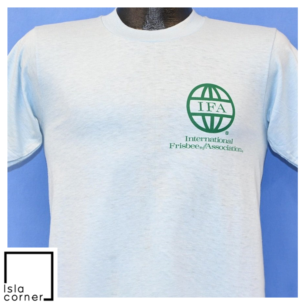 Vintage 70s International Frisbee Association T Shirt Front Vintage 70s International Frisbee Association T Shirt Front