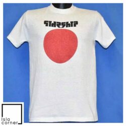 Vintage 70s Jefferson Starship Red Sun Spitfire Logo T Shirt