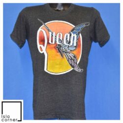 Vintage 70s Queen Rock Band Butterfly Sunset T Shirt