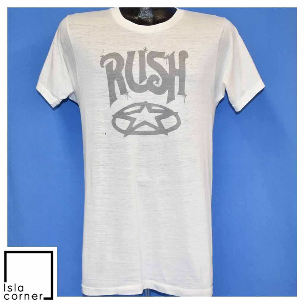 Vintage 70s Rush Band Tee Rock T Shirt Vintage 70s Rush Band Tee Rock T Shirt