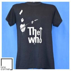 Vintage 70s The Who Pete Townshend 1979 Tour Merch Guitar T Shirt