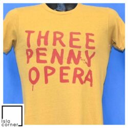 Vintage 70s Three Penny Opera Shakespeare Festival 1976 T Shirt Front