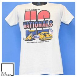 Vintage 70s US Nationals 1976 Indianapolis NHRA Racing T Shirt