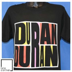 Vintage 780s Duran Duran Abstract Idealist Romantic Tour T Shirt Front