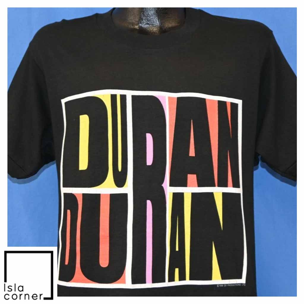 Vintage 780s Duran Duran Abstract Idealist Romantic Tour T Shirt Front Vintage 780s Duran Duran Abstract Idealist Romantic Tour T Shirt Front