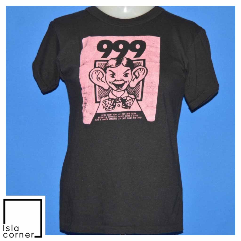 Vintage 80s 999 British Punk Hot Club Philadelphia T Shirt Vintage 80s 999 British Punk Hot Club Philadelphia T Shirt