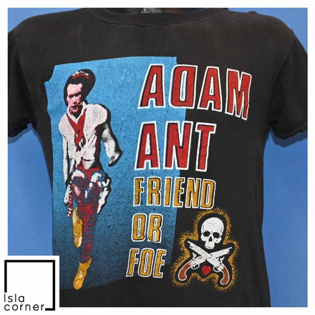 Vintage 80s Adam Ant Friend Or Foe New Wave T Shirt Vintage 80s Adam Ant Friend Or Foe New Wave T Shirt