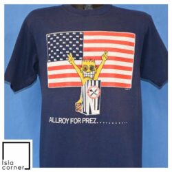 Vintage 80s Allroy for Prez All EP 1988 Punk Band T Shirt Front