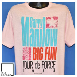 Vintage 80s Barry Manilow Tour de Force '88 T Shirt