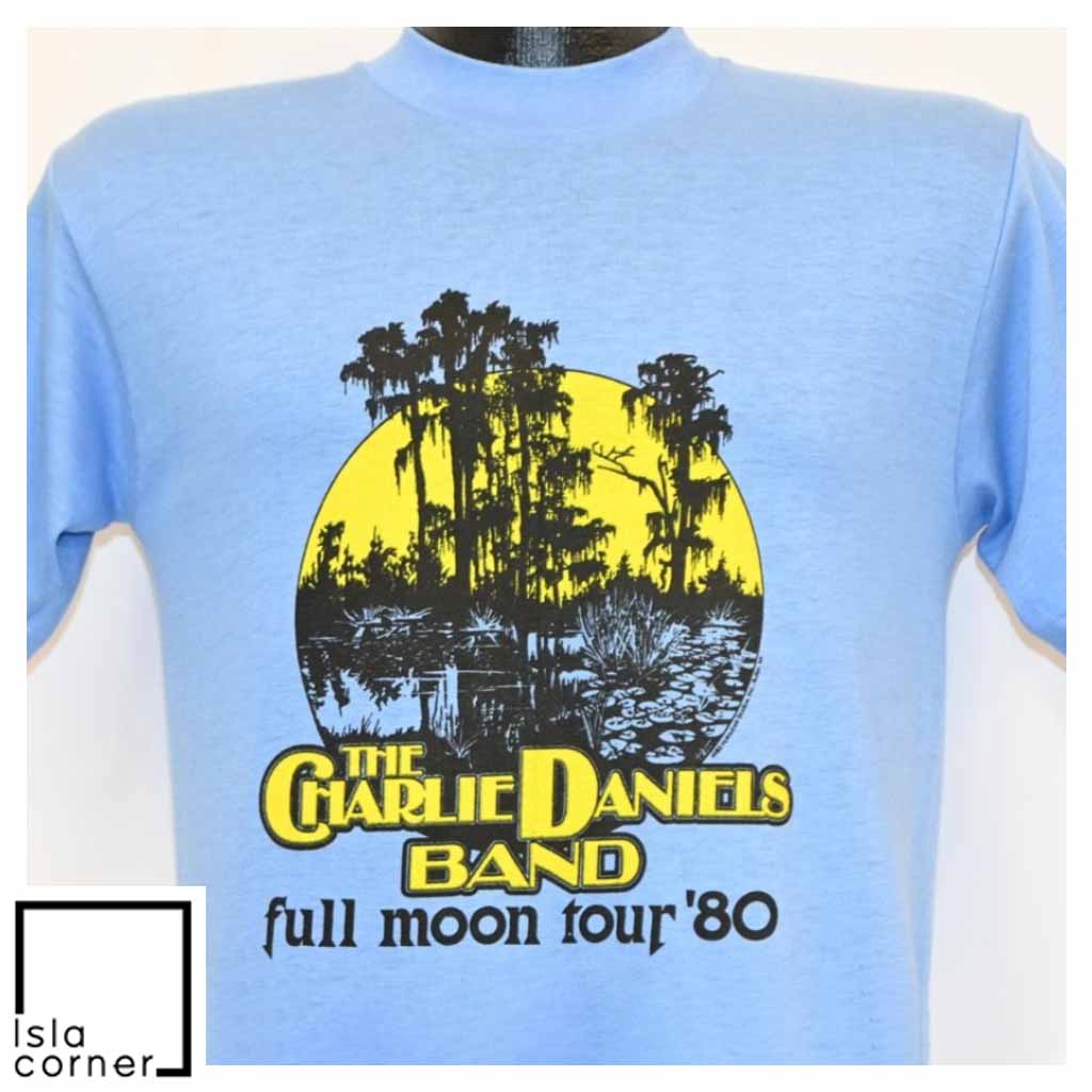 Vintage 80s Charlie Daniels Band Full Moon Tour 1980 T Shirt Vintage 80s Charlie Daniels Band Full Moon Tour 1980 T Shirt