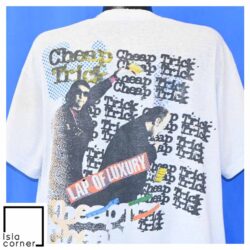 Vintage 80s Cheap Trick Lap of Luxury Rock Band T Shirt Back