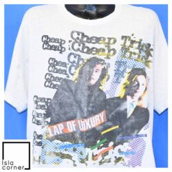 Vintage 80s Cheap Trick Lap of Luxury Rock Band T Shirt Front