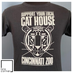 Vintage 80s Cincinnati Zoo Tiger Shirt Support Your Local Cat House