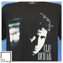 Vintage 80s Cliff Richard 30th Anniversary World Tour T Shirt Front