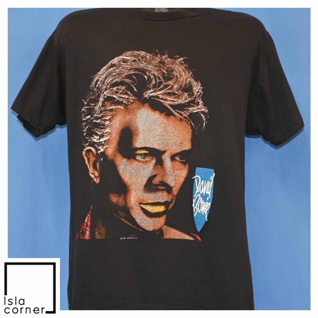 Vintage 80s David Bowie Tonight 1984 Stenton S A Rock T Shirt Vintage 80s David Bowie Tonight 1984 Stenton S A Rock T Shirt