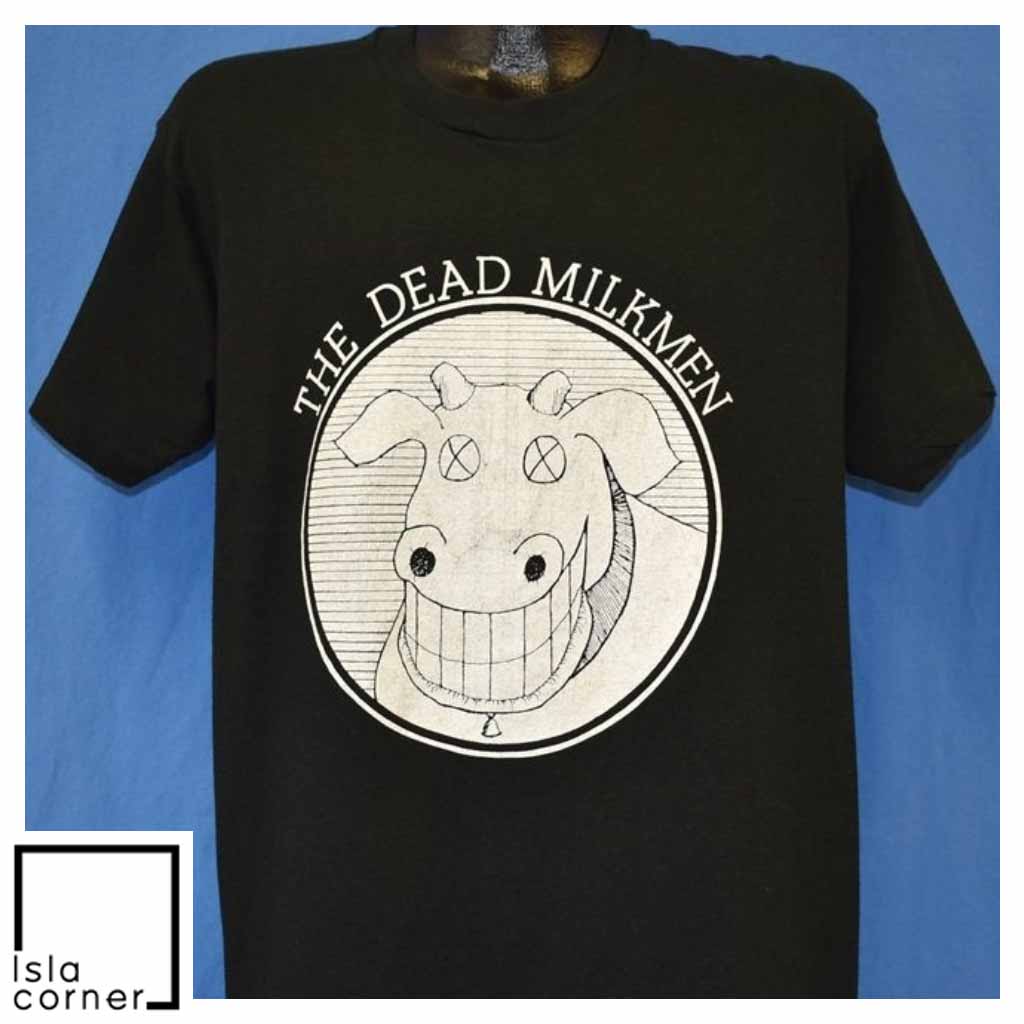 Vintage 80s Dead Milkmen Cow Logo Punk Band T Shirt Vintage 80s Dead Milkmen Cow Logo Punk Band T Shirt