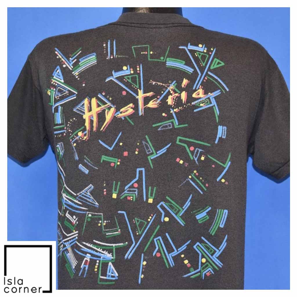 Vintage 80s Def Leppard Hysteria 1987 Heavy Metal T Shirt Back Vintage 80s Def Leppard Hysteria 1987 Heavy Metal T Shirt Back