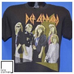 Vintage 80s Def Leppard Hysteria 1987 Heavy Metal T Shirt Front