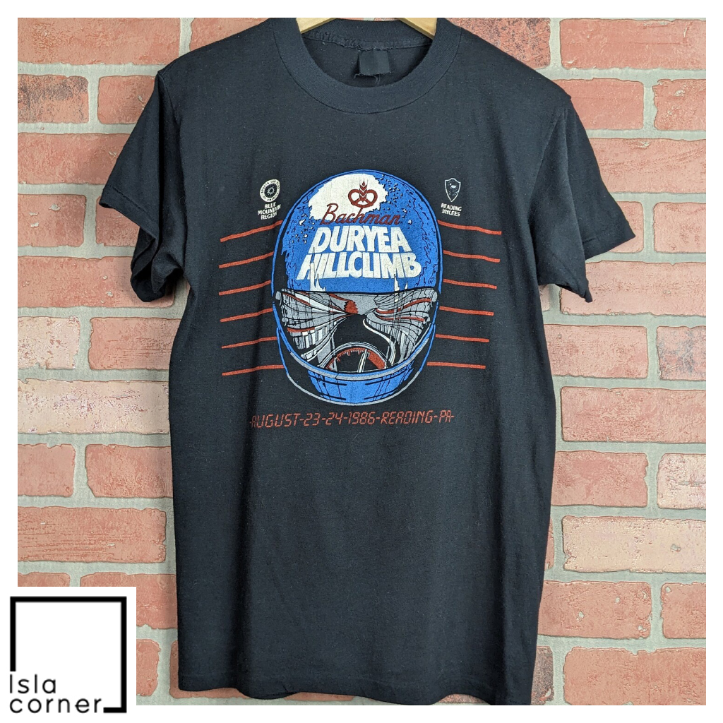 Vintage 80s Duryea Hill Climb Helmet Shirt Vintage 80s Duryea Hill Climb Helmet Shirt