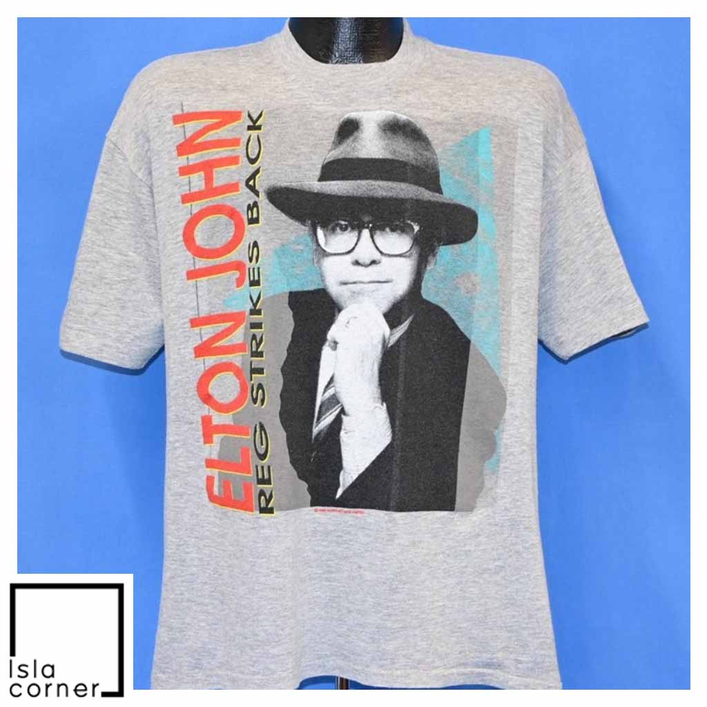 Vintage 80s Elton John Reg Strikes Back 1988 Rock T Shirt Vintage 80s Elton John Reg Strikes Back 1988 Rock T Shirt