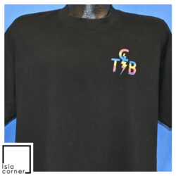 Vintage 80s Elvis Presley TCB Rainbow Lightning T Shirt