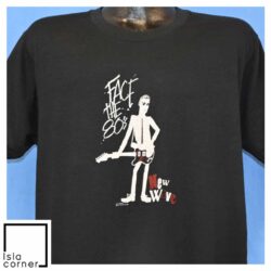 Vintage 80s Face the 80s New Wave Music Punk T Shirt