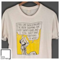 Vintage 80s Flying Fish Inglewood Feel Like Such A Failure Don't Have Anything To Wear Pop Art Comic Shirt