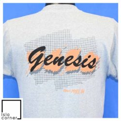 Vintage 80s Genesis The Mama Tour UK Rock 1983 84 T Shirt Back