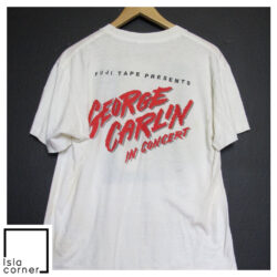 Vintage 80s George Carlin In Concert Shirt Back