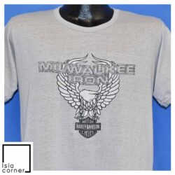 Vintage 80s Harley Davidson Moncton NB Canada Biker T Shirt Front