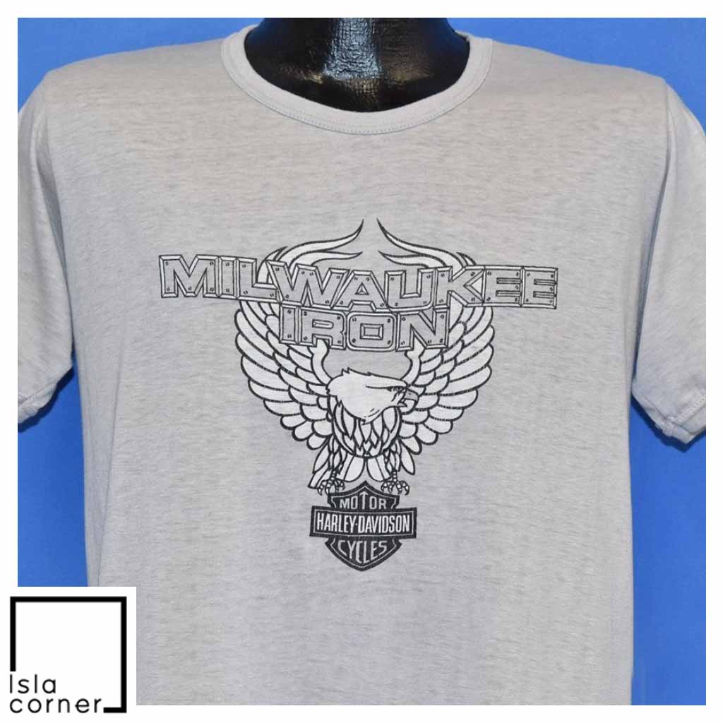 Vintage 80s Harley Davidson Moncton NB Canada Biker T Shirt Front Vintage 80s Harley Davidson Moncton NB Canada Biker T Shirt Front