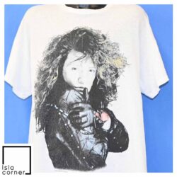 Vintage 80s Jon Bon Jovi New Jersey Syndicate Tour 1988 T Shirt Front