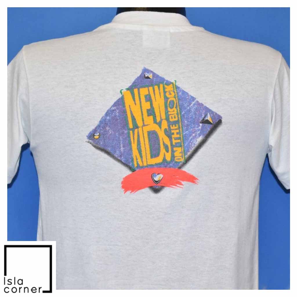 Vintage 80s New Kids on the Block Boy Band NKOTB T Shirt Back Vintage 80s New Kids on the Block Boy Band NKOTB T Shirt Back