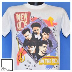 Vintage 80s New Kids on the Block Boy Band NKOTB T Shirt Front