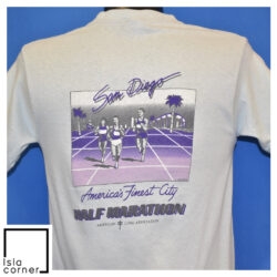 Vintage 80s Nike America's Finest Half Marathon 1984 T Shirt Back