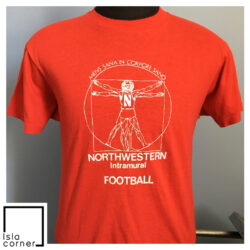 Vintage 80s Northwestern Wildcats University Intramural Football Shirt