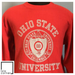 Vintage 80s Ohio State University Buckeyes OSU Crest 1870 NCAA College Sweatshirt
