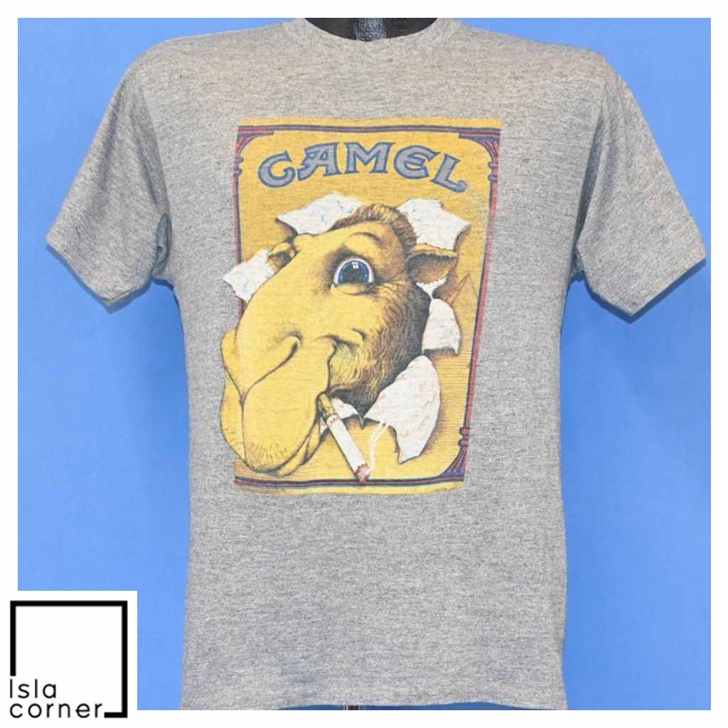 Vintage 80s Old Joe Camel Cigarettes Rayon Tri Blend T Shirt Vintage 80s Old Joe Camel Cigarettes Rayon Tri Blend T Shirt