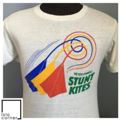 Vintage 80s Peter Powell Stunt Kites Kite Flying Toy Brand Shirt
