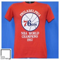Vintage 80s Philadelphia 76ers NBA Champs 1983 Basketball T Shirt