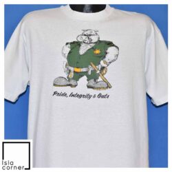 Vintage 80s Pig Pride Integrity Guts Police Cop T Shirt