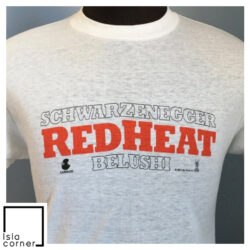 Vintage 80s Red Heat Movie T Shirt 1988 Schwarzenegger Belushi
