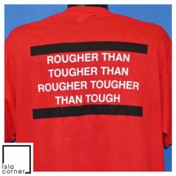 Vintage 80s Run DMC Tougher Than Leather NYC T Shirt Back