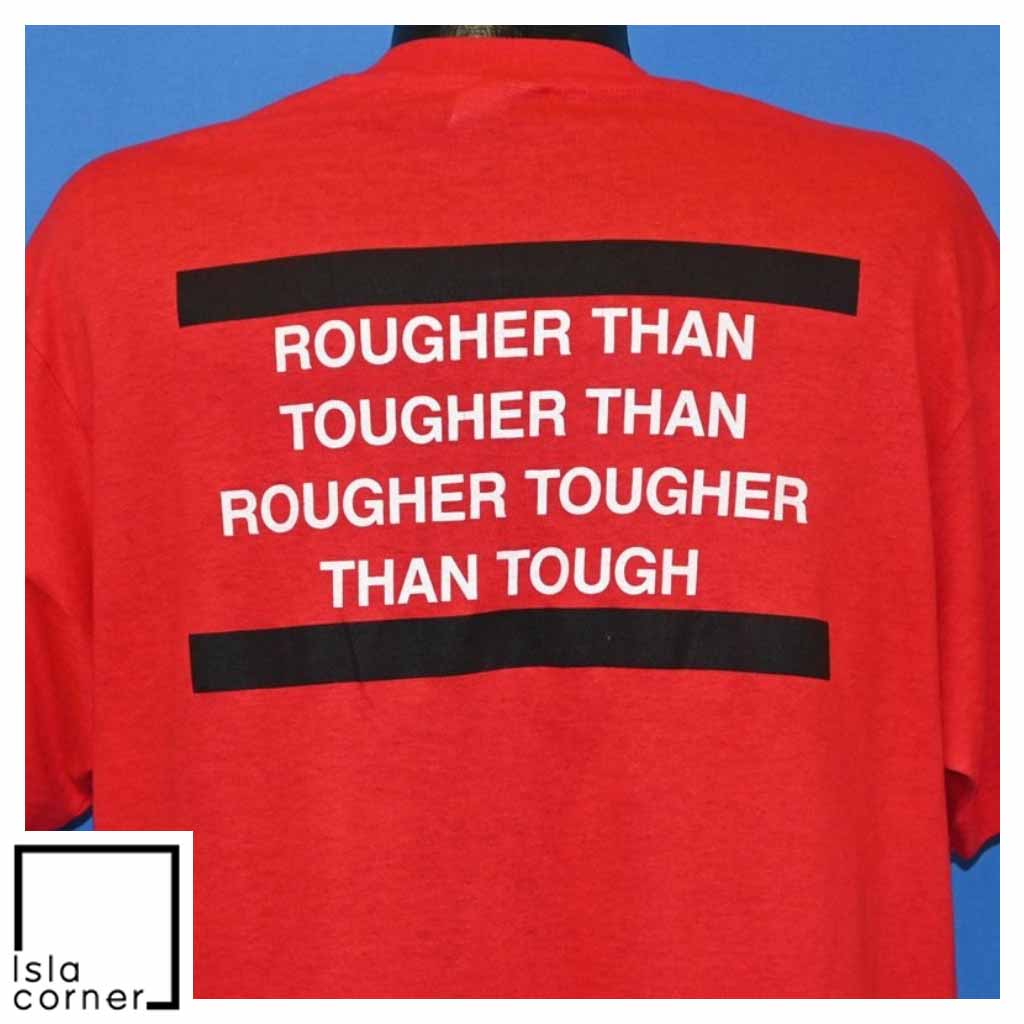 Vintage 80s Run DMC Tougher Than Leather NYC T Shirt Back Vintage 80s Run DMC Tougher Than Leather NYC T Shirt Back