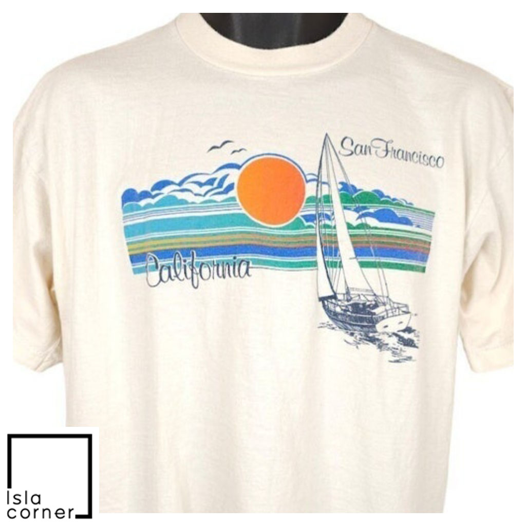 Vintage 80s San Francisco California Sailing Shirt Vintage 80s San Francisco California Sailing Shirt