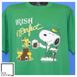 Vintage 80s Snoopy Woodstock Irish And Perfect St Patrick's T Shirt