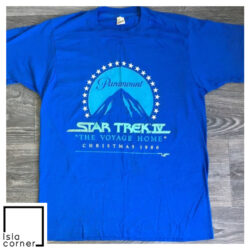 Vintage 80s Star Trek IV The Voyage Home Paramount Christmas 1986 Shirt